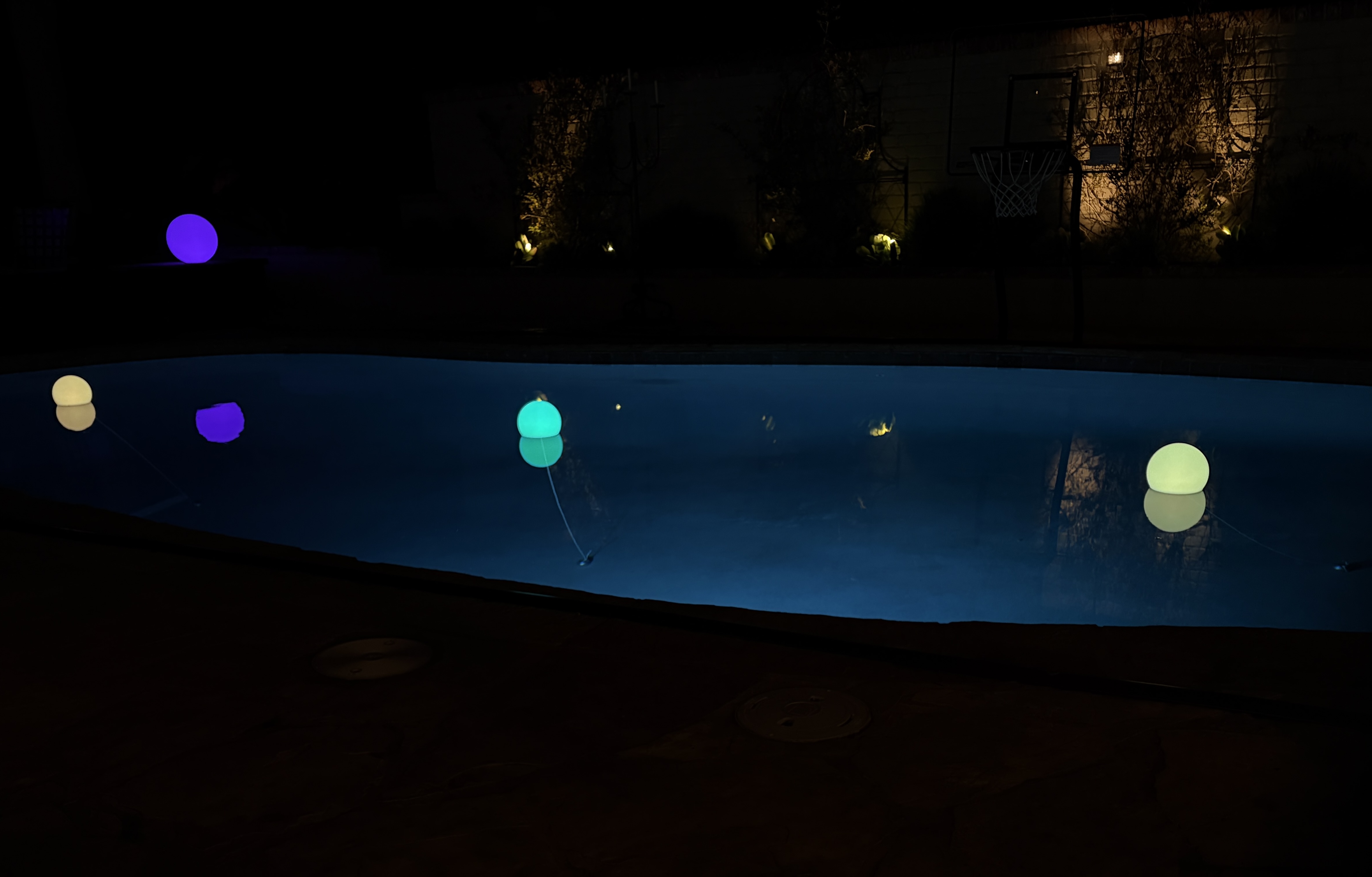Pool ball in warm light
